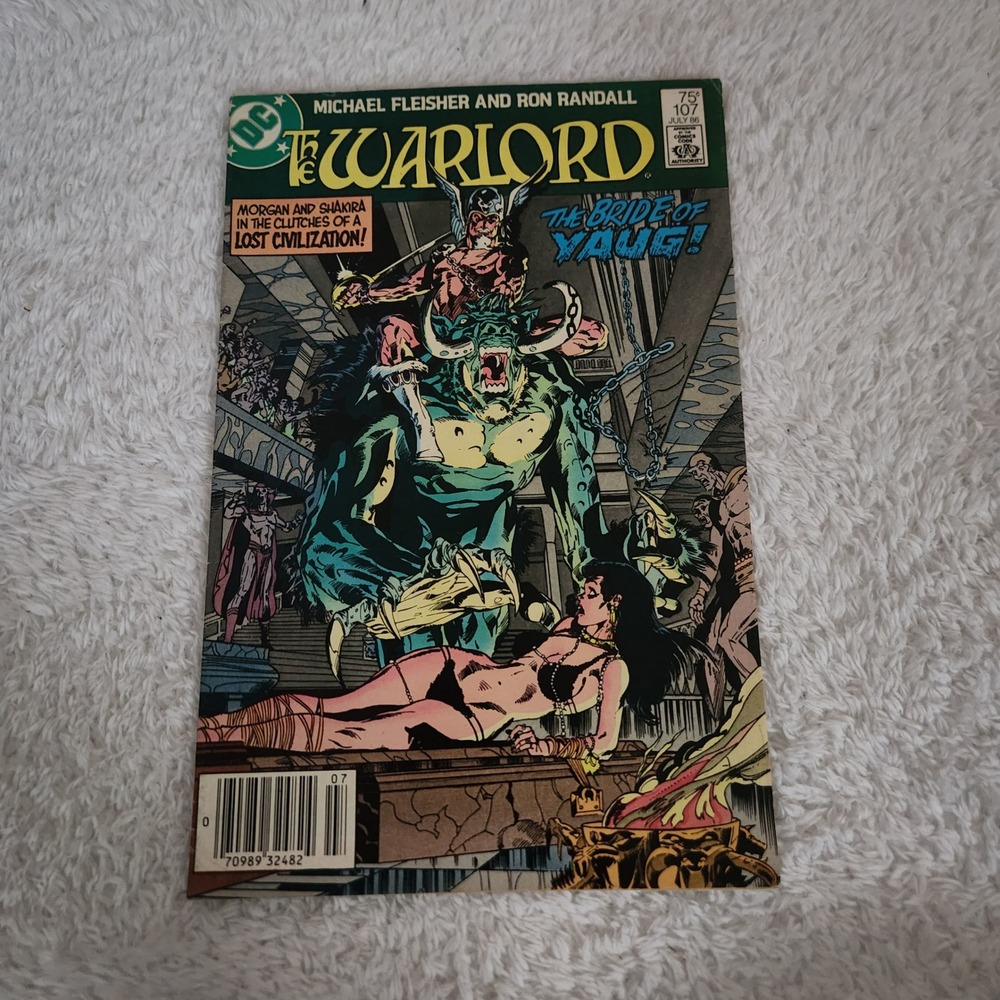 The Warlord Comic Book 107 Michael Fleischer Ron Randall‎ DC Comics 1985